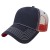 Gradient Screen Print Mesh Cap with Logo - Navy/red