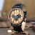 Men's Engraved Bamboo Chronograph Watch