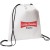 Inexpensive Custom Drawstring Backpacks | Evergreen Non-Woven Drawstring Backpack | Bulk Plain Drawstring Backpacks - White