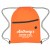 Custom logo imprinted water-resistant lightweight backpack for hiking - Orange