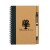 Eco-Inspired Promotional Spiral Notebook with Pen Natural with Black