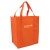 Orange Custom Medium Tote Bags | Cheap Recycled Tote Bag | Inexpensive Recycled Tote Bags in Bulk | Cheap Non-Woven Bags