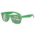 Retro Custom Promotional Sunglasses with Logo Lenses-Branded Giveaways Green