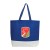 Royal Blue Custom Logo Hennepin Laminated Tote Bag