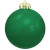 Full Color Logo Round Shatterproof Ornament - Green