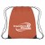 Custom Drawstring Gym Bags | Drawstring Sports Pack with Reinforced Corners | Cheap Promotional Backpacks - Burnt Orange