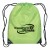 Custom Drawstring Gym Bags | Drawstring Sports Pack with Reinforced Corners | Cheap Promotional Backpacks - Lime Green