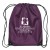 Custom Drawstring Gym Bags | Drawstring Sports Pack with Reinforced Corners | Cheap Promotional Backpacks - Plum