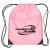 Custom Drawstring Gym Bags | Drawstring Sports Pack with Reinforced Corners | Cheap Promotional Backpacks - Pink