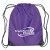 Custom Drawstring Gym Bags | Drawstring Sports Pack with Reinforced Corners | Cheap Promotional Backpacks - Purple