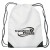 Custom Drawstring Gym Bags | Drawstring Sports Pack with Reinforced Corners | Cheap Promotional Backpacks - White