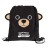 Custom Children’s Drawstring Backpacks | Paws ‘N’ Claws Sport Pack | Wholesale Animal Print Drawstring Backpacks - Black Bear