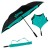Custom Inversa StrombergBrand Inverted Umbrella - Black with teal