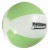 Best Promotional 12” Beach Balls Imprinted with Your Business Logo - Green & White