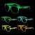 Glow in the Dark Custom Design Sunglasses For Advertising