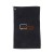 Golf Towel with Grommet and Hook Embroidered Black