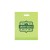 Promotional Frosted Plastic Bag-Die Cut-Colors-15x18 - Lime