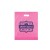 Promotional Frosted Plastic Bag-Die Cut-Colors-15x18 - Pink