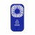 Imprinted Hand-Held Matte Finish Portable Fan - Blue