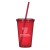 Translucent Red Economy Single Wall Tumbler-20 oz