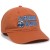 6 Panel Unstructured Cap with Embroidery Orange