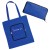 Promo fold away shopping bags with company logo - Easy Fold-Away - Reflex Blue