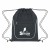 Drawstring Sport Pack with Pockets Custom with Logo - Black