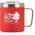 Printed Cafe-To-Go Stainless Steel Coffee Mug - Red