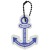 White Custom Anchor Floating Key Tag | Custom Keychains