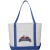 Premium custom printed canvas tote bag with contrast handles - 12 oz canvas - Royal Blue