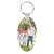 Photo Engraved Oval Keychain