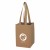 Four Bottle Wine Tote with Logo Pocket - Khaki