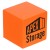 Cube Stress Ball Promotion Orange
