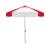 Commercial Grade Custom Logo Patio Umbrella Red - White