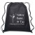 Company Logo Drawstring Backpacks | Non-Woven Drawstring Sports Pack | Wholesale Drawstring Backpacks - Black