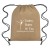 Company Logo Drawstring Backpacks | Non-Woven Drawstring Sports Pack | Wholesale Drawstring Backpacks - Tan