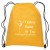 Company Logo Drawstring Backpacks | Non-Woven Drawstring Sports Pack | Wholesale Drawstring Backpacks - Yellow