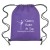 Company Logo Drawstring Backpacks | Non-Woven Drawstring Sports Pack | Wholesale Drawstring Backpacks - Purple