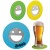 Smiley Face Custom Bottle Opener Coasters | Customized Drink Coasters