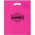 Custom Discount Bag with Gusset and Die Cut Handles - Pink