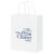 8 x 10 1/2 Twisted Paper Handle Shopping Bag - White