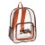 Promotional Clear Backpack Orange