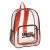 Promotional Clear Backpack Red