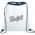 Imprinted Rally Clear Drawstring Bag - Navy blue