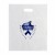 Foil Stamp Custom 15 x 18 Frosted Die Cut Bag - Clear