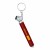 Custom Mini Tire Gauge Key Chain - Red