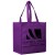 Purple Non-Woven Reusable Grocery Bag | Custom Grocery Bags | Cheap Wholesale Tote Bags Made from Recycled Materials