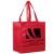 Red Non-Woven Reusable Grocery Bag | Custom Grocery Bags | Cheap Wholesale Tote Bags Made from Recycled Materials