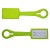 Promotional Silicone Luggage Tag Lime