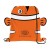 Custom Children’s Drawstring Backpacks | Paws ‘N’ Claws Sport Pack | Wholesale Animal Print Drawstring Backpacks - Clown Fish
